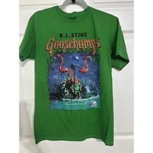 Goosebumps Mens Cotton Short Sleeves Crew Neck Grn T Shirt Size Medium